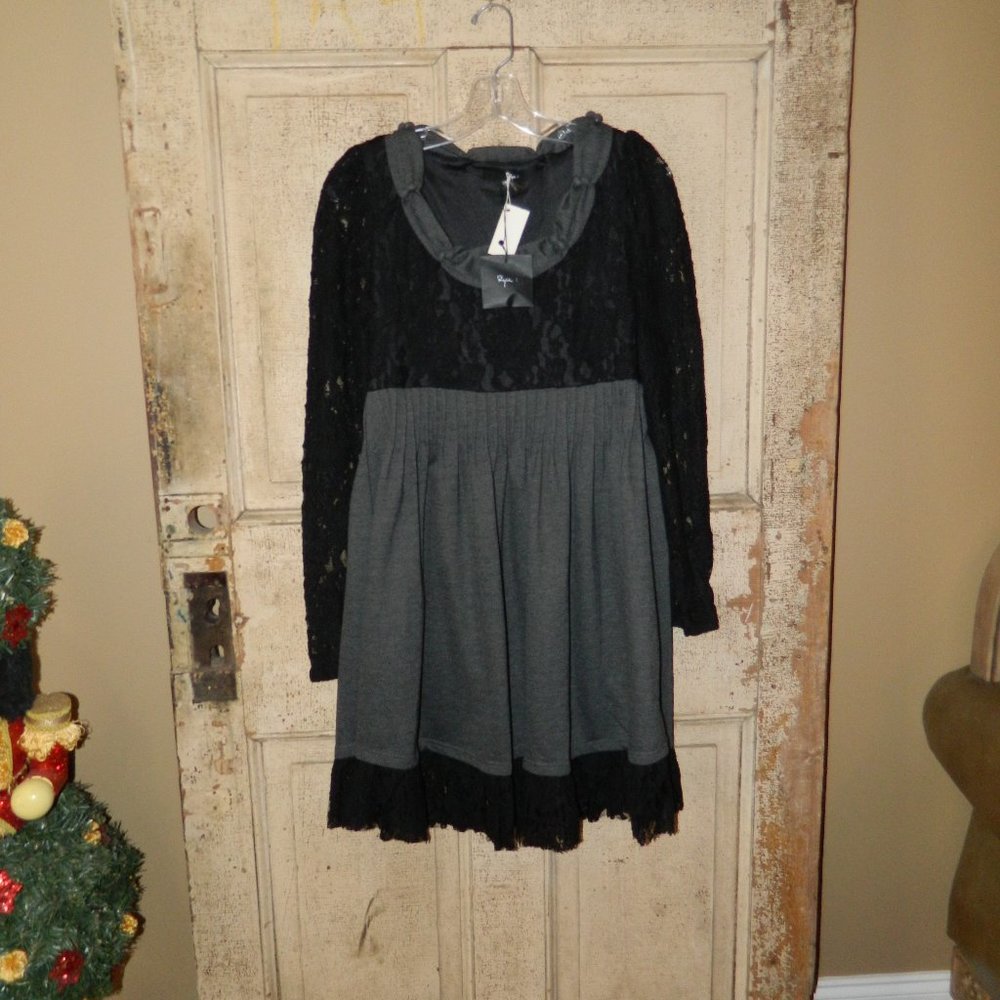 Ryu Anthropologie Lace Sleeve Dress Size L (BB-4)